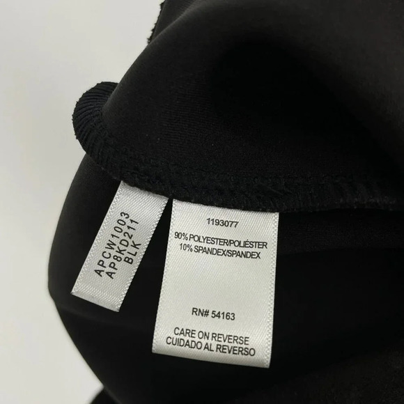 Andrew Marc Pants Womens Sz S Black Suede Mid Rise Slim Stretch Pull on Jeggings - Picture 6 of 6